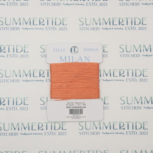 Tilli Tomas Milan Card 2546 Sweet Surrender - Summertide Stitchery - Planet Earth Fibers