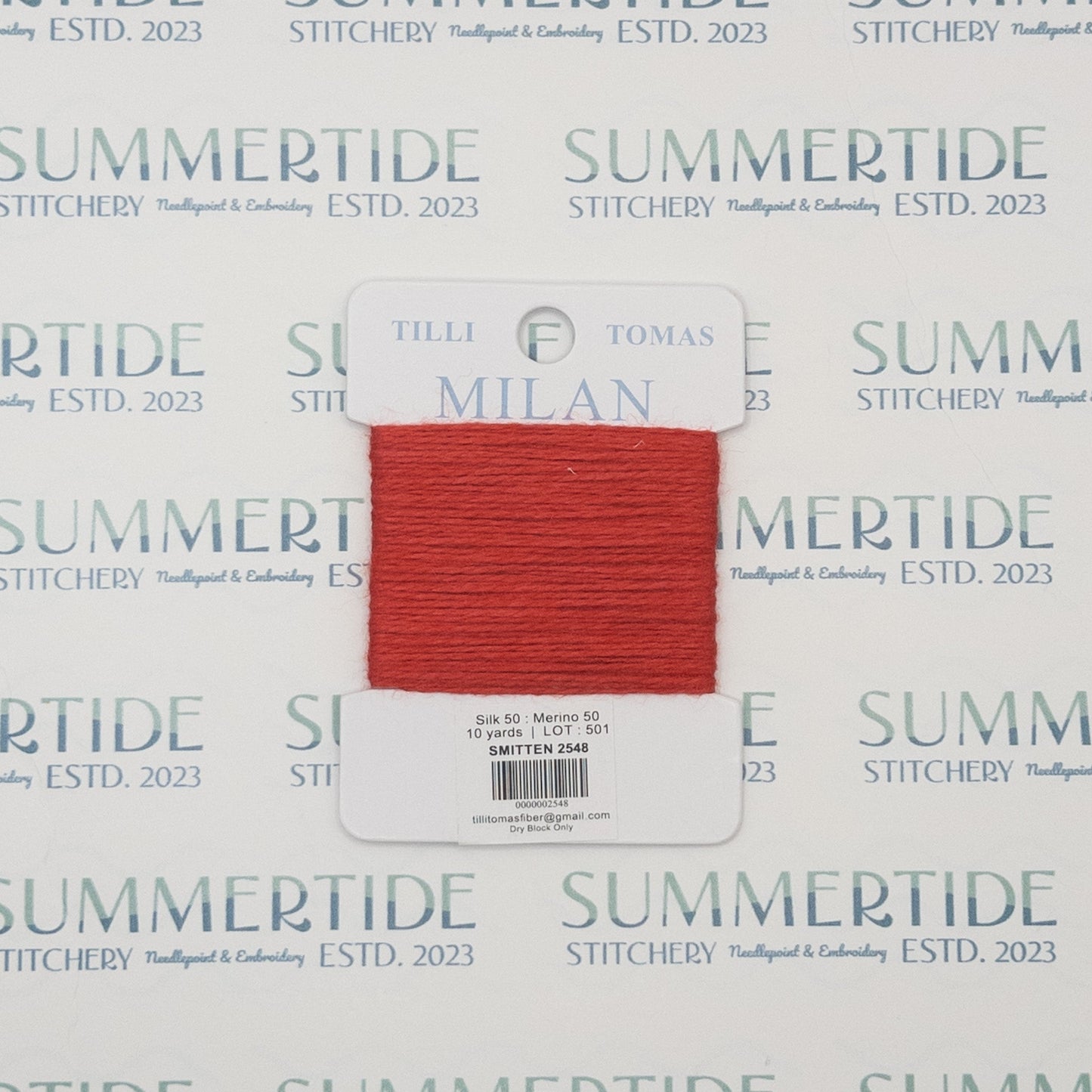 Tilli Tomas Milan Card 2548 Smitten - Summertide Stitchery - Planet Earth Fibers