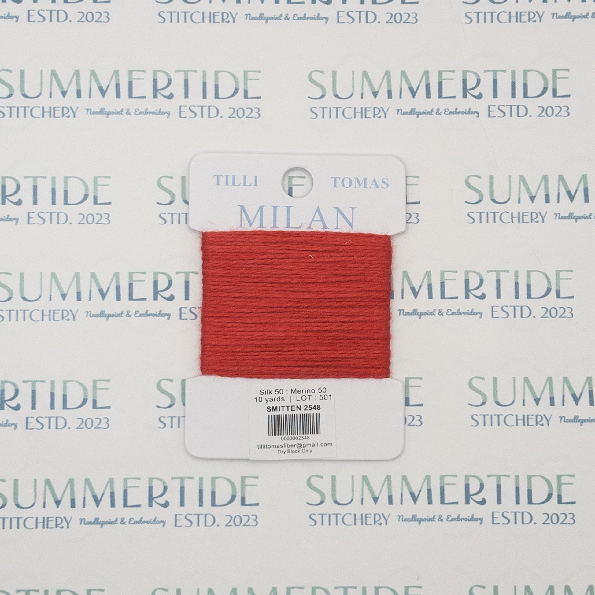 Tilli Tomas Milan Card 2548 Smitten - Summertide Stitchery - Planet Earth Fibers