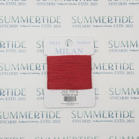 Tilli Tomas Milan Card 2549 Pucker Up - Summertide Stitchery - Planet Earth Fibers