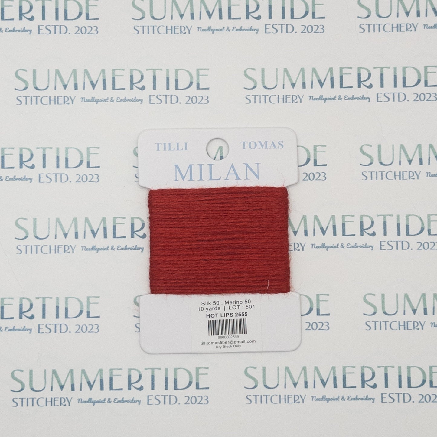 Tilli Tomas Milan Card 2555 Hot Lips - Summertide Stitchery - Planet Earth Fibers