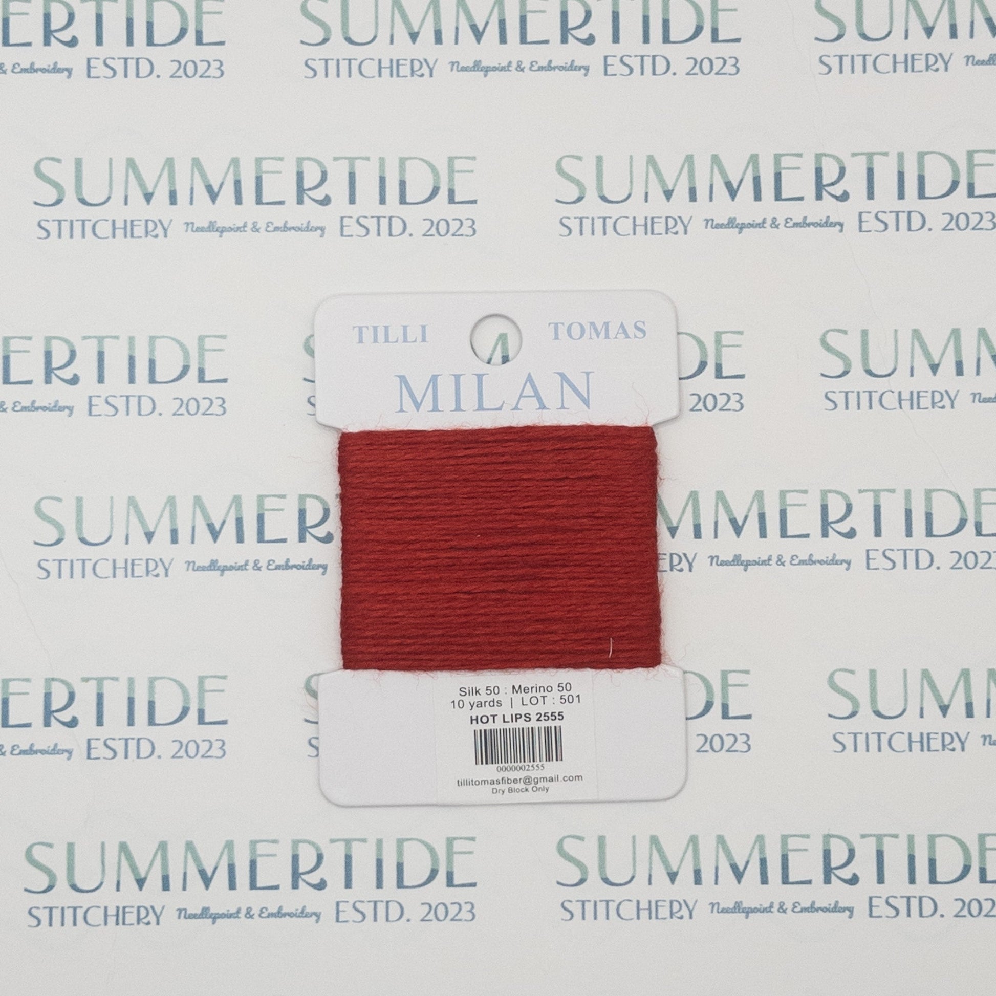 Tilli Tomas Milan Card 2555 Hot Lips - Summertide Stitchery - Planet Earth Fibers