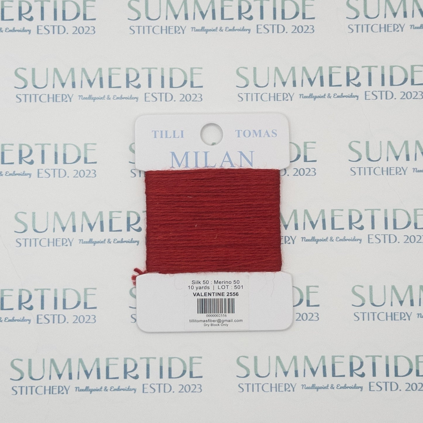 Tilli Tomas Milan Card 2556 Valentine - Summertide Stitchery - Planet Earth Fibers