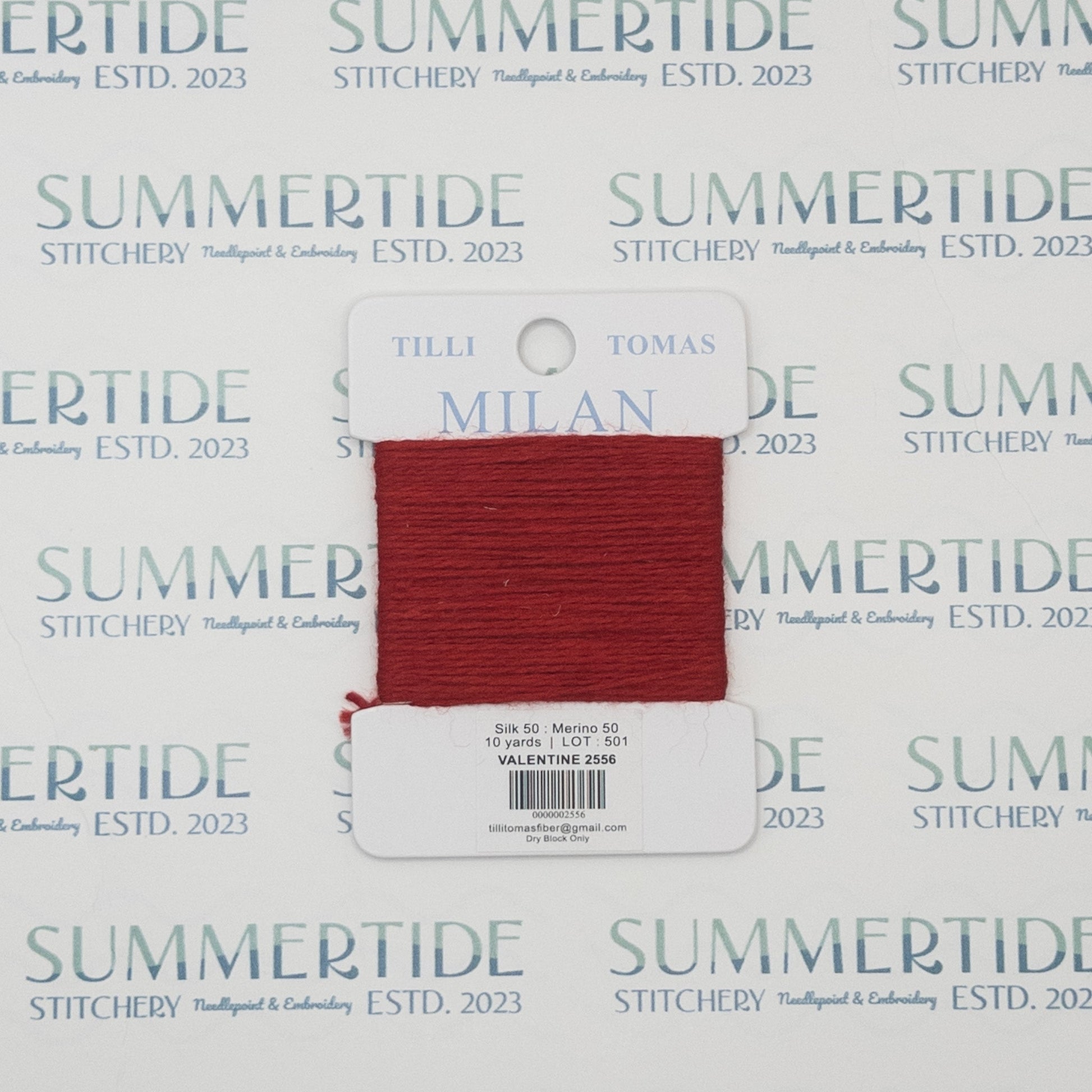 Tilli Tomas Milan Card 2556 Valentine - Summertide Stitchery - Planet Earth Fibers