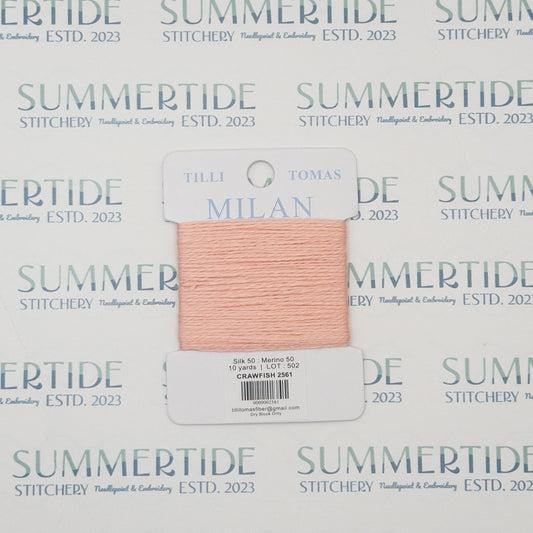 Tilli Tomas Milan Card 2561 Crawfish - Summertide Stitchery - Planet Earth Fibers