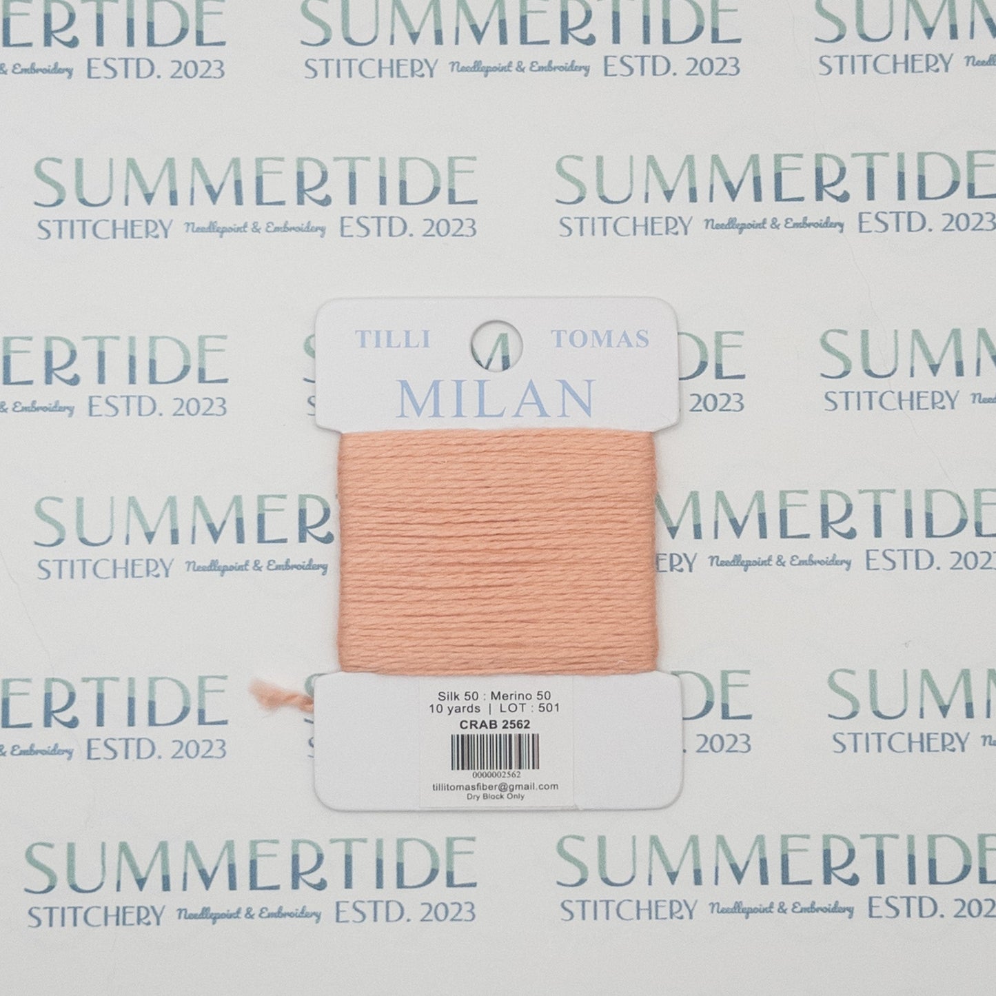 Tilli Tomas Milan Card 2562 Crab - Summertide Stitchery - Planet Earth Fibers