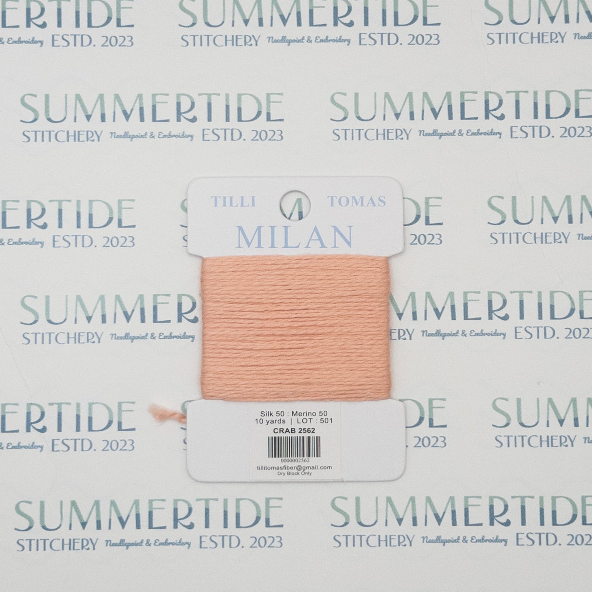 Tilli Tomas Milan Card 2562 Crab - Summertide Stitchery - Planet Earth Fibers