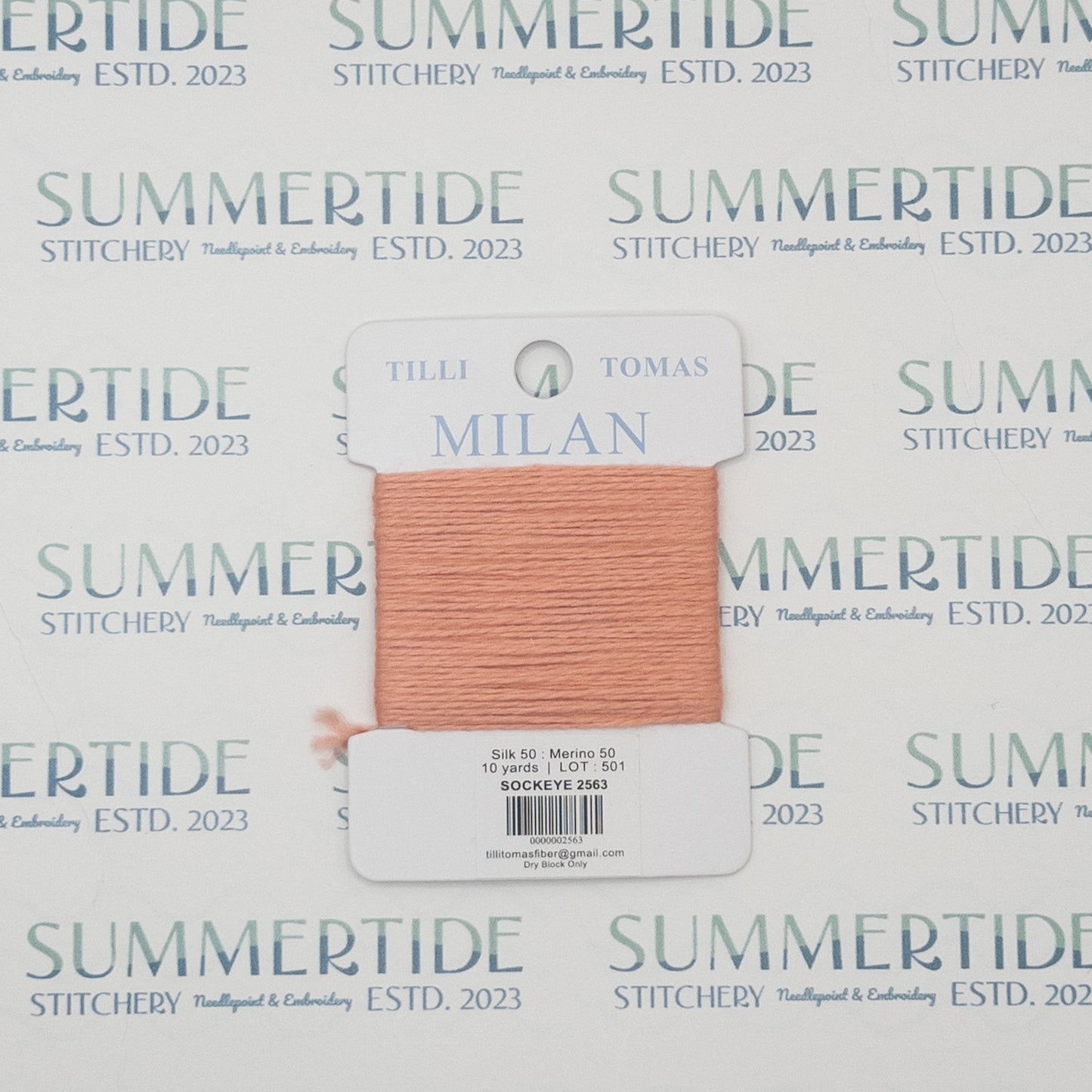 Tilli Tomas Milan Card 2563 Sockeye - Summertide Stitchery - Planet Earth Fibers
