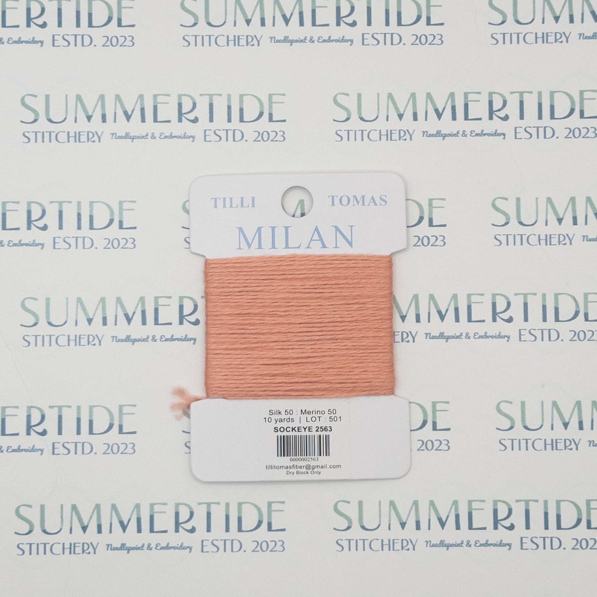 Tilli Tomas Milan Card 2563 Sockeye - Summertide Stitchery - Planet Earth Fibers
