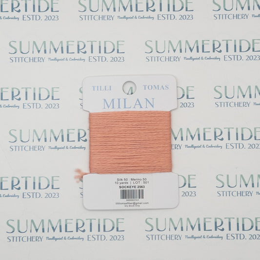 Tilli Tomas Milan Card 2563 Sockeye - Summertide Stitchery - Planet Earth Fibers