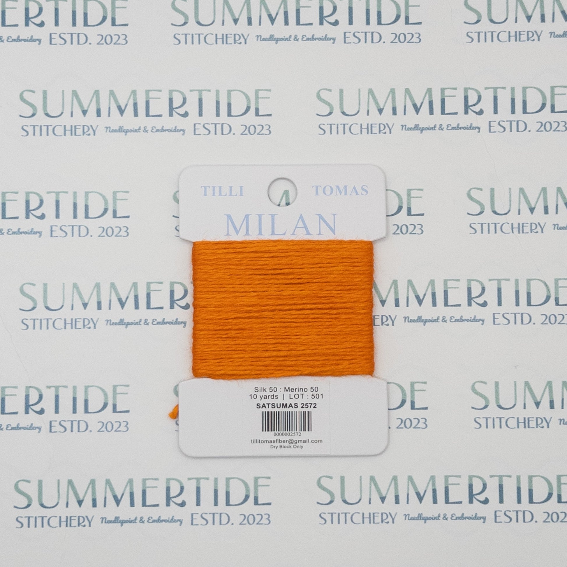Tilli Tomas Milan Card 2572 Satsumas - Summertide Stitchery - Planet Earth Fibers