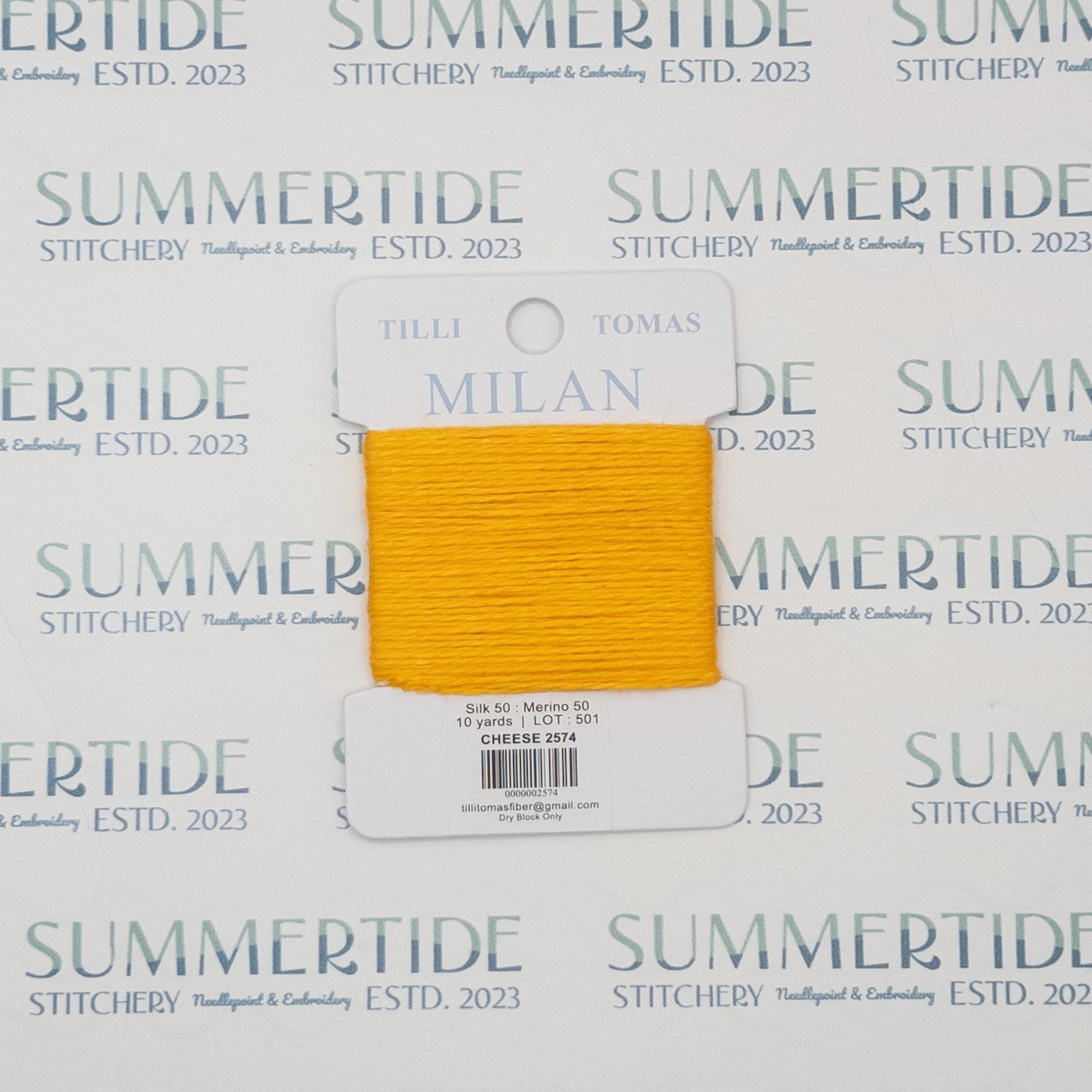 Tilli Tomas Milan Card 2574 Cheese - Summertide Stitchery - Planet Earth Fibers