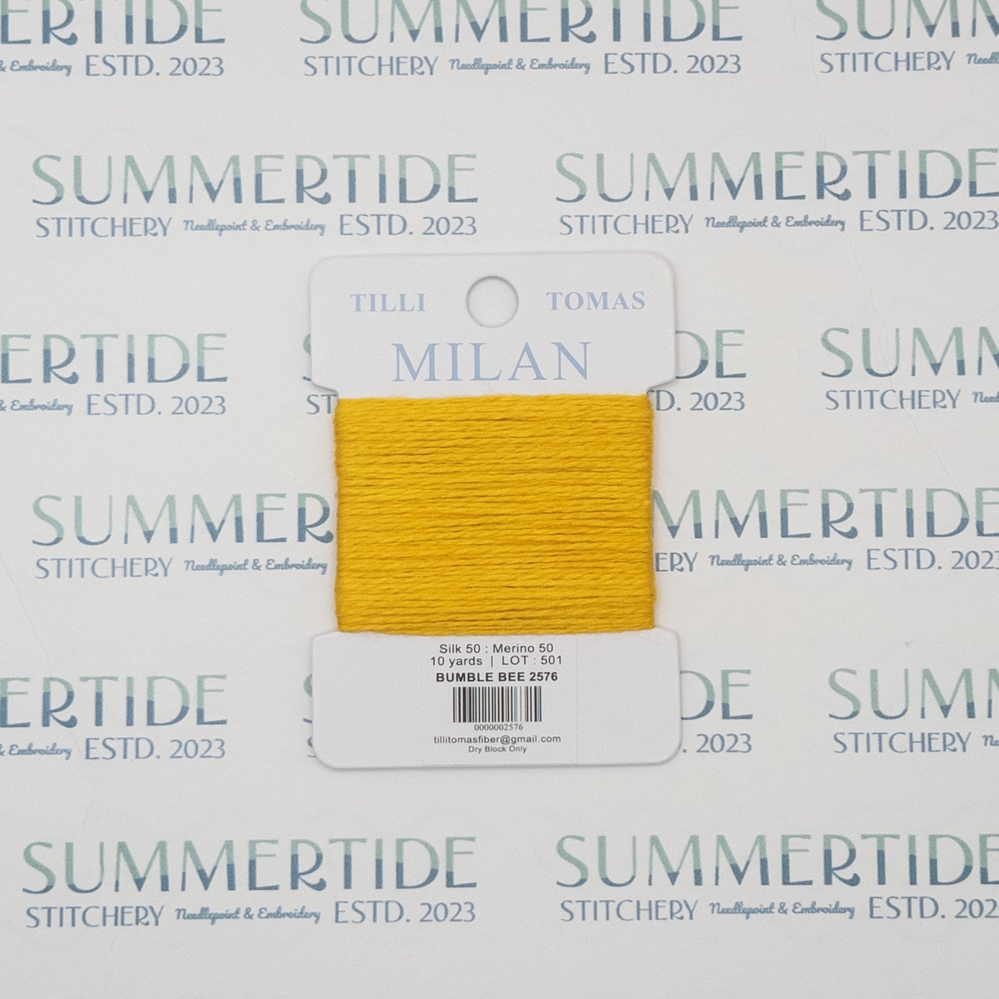 Tilli Tomas Milan Card 2576 Bumble Bee - Summertide Stitchery - Planet Earth Fibers