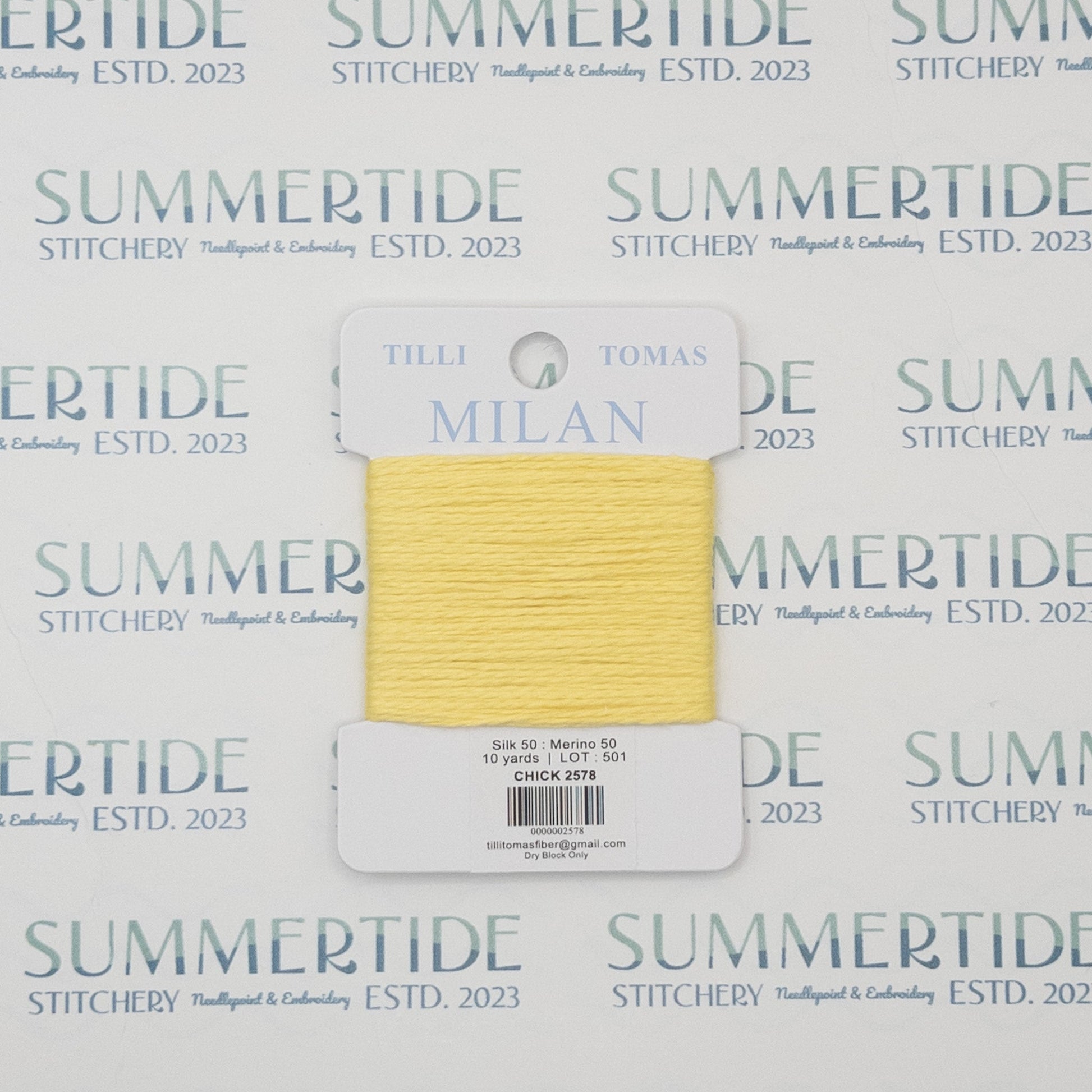 Tilli Tomas Milan Card 2578 Chick - Summertide Stitchery - Planet Earth Fibers