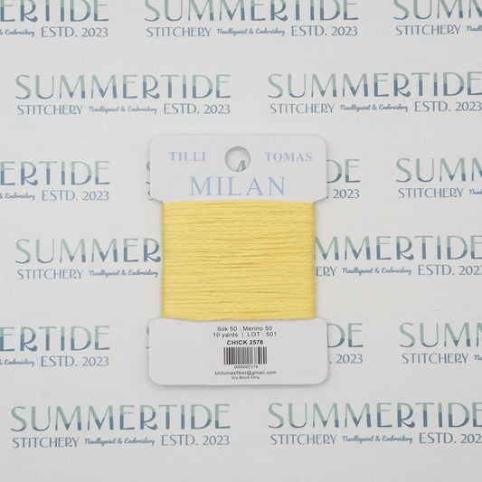 Tilli Tomas Milan Card 2578 Chick - Summertide Stitchery - Planet Earth Fibers