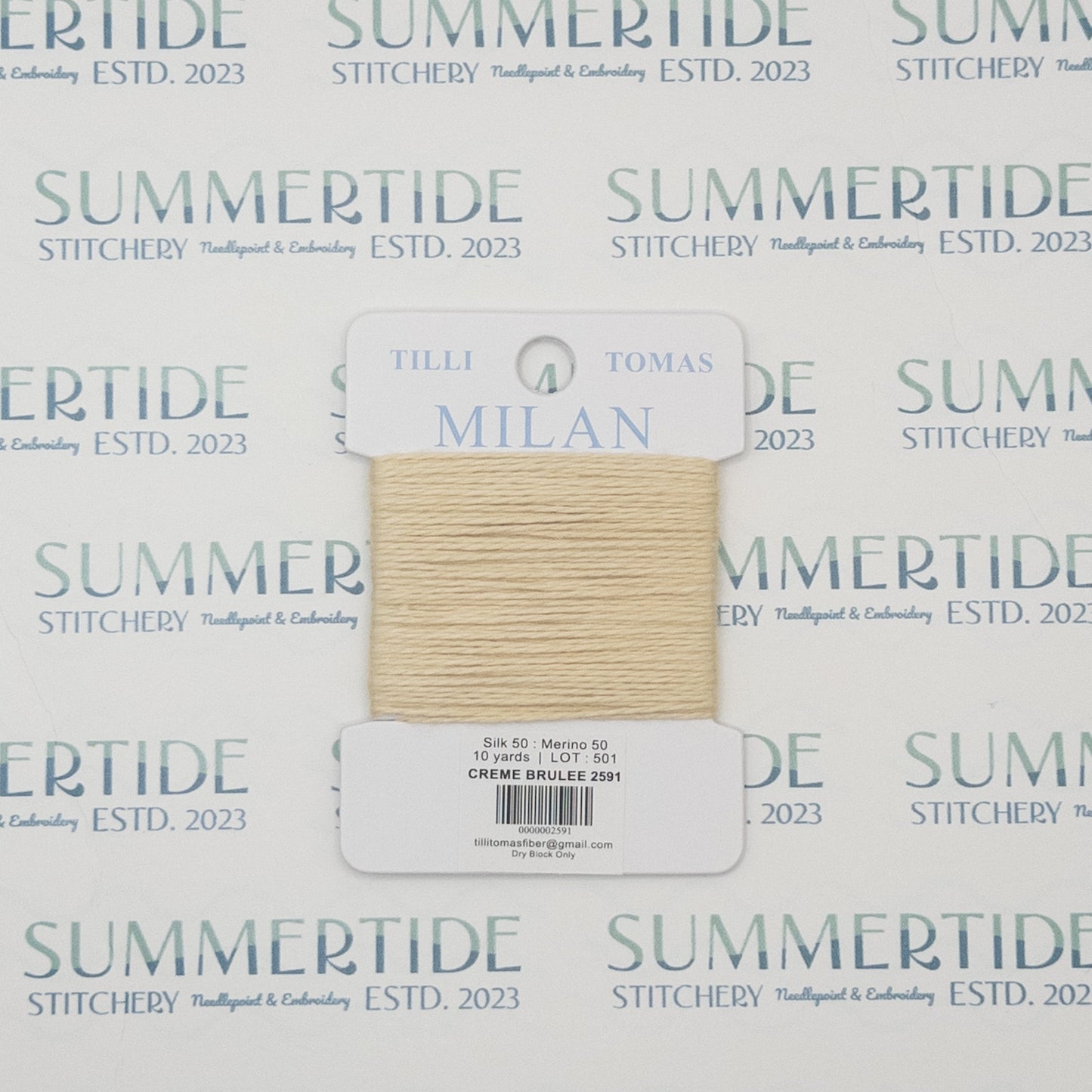Tilli Tomas Milan Card 2591 Creme Brulee - Summertide Stitchery - Planet Earth Fibers
