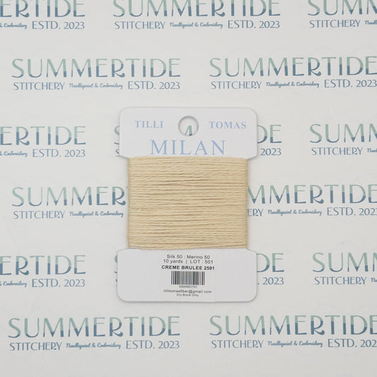 Tilli Tomas Milan Card 2591 Creme Brulee - Summertide Stitchery - Planet Earth Fibers