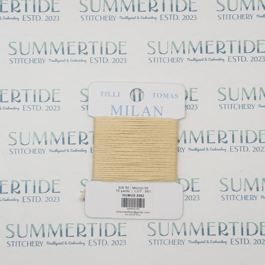 Tilli Tomas Milan Card 2592 Humus - Summertide Stitchery - Planet Earth Fibers