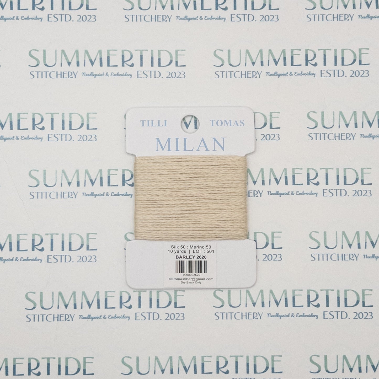 Tilli Tomas Milan Card 2620 Barley - Summertide Stitchery - Planet Earth Fibers