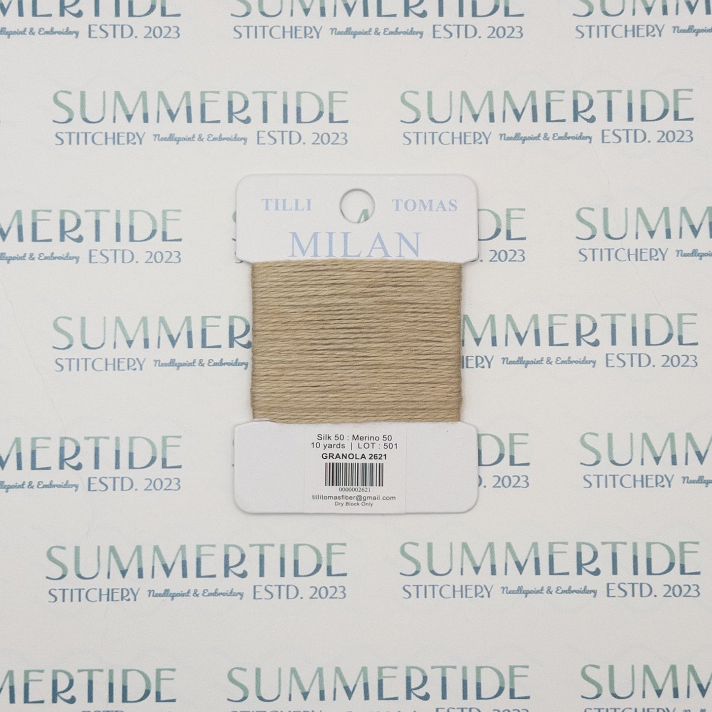 Tilli Tomas Milan Card 2621 Granola - Summertide Stitchery - Planet Earth Fibers