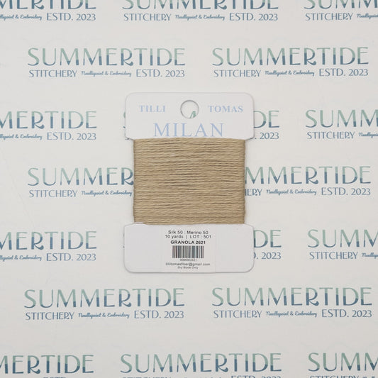 Tilli Tomas Milan Card 2621 Granola - Summertide Stitchery - Planet Earth Fibers