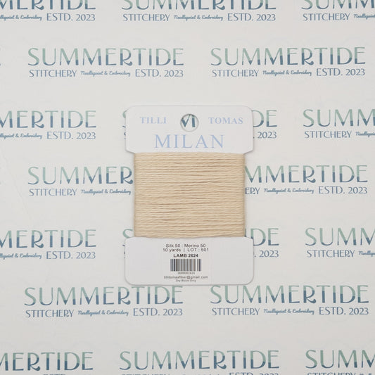 Tilli Tomas Milan Card 2624 Lamb - Summertide Stitchery - Planet Earth Fibers