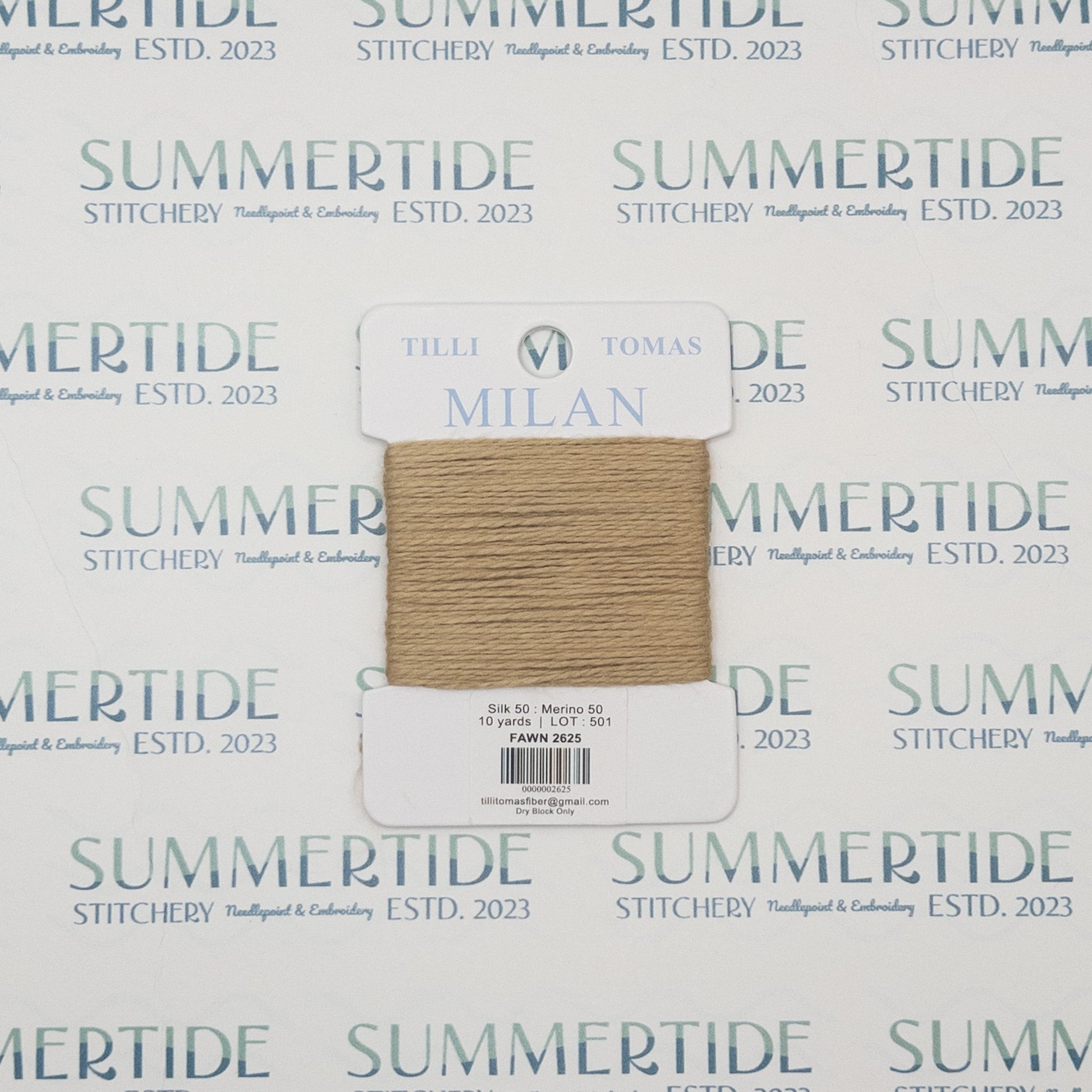 Tilli Tomas Milan Card 2625 Fawn - Summertide Stitchery - Planet Earth Fibers