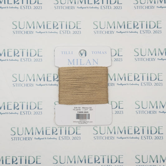 Tilli Tomas Milan Card 2625 Fawn - Summertide Stitchery - Planet Earth Fibers