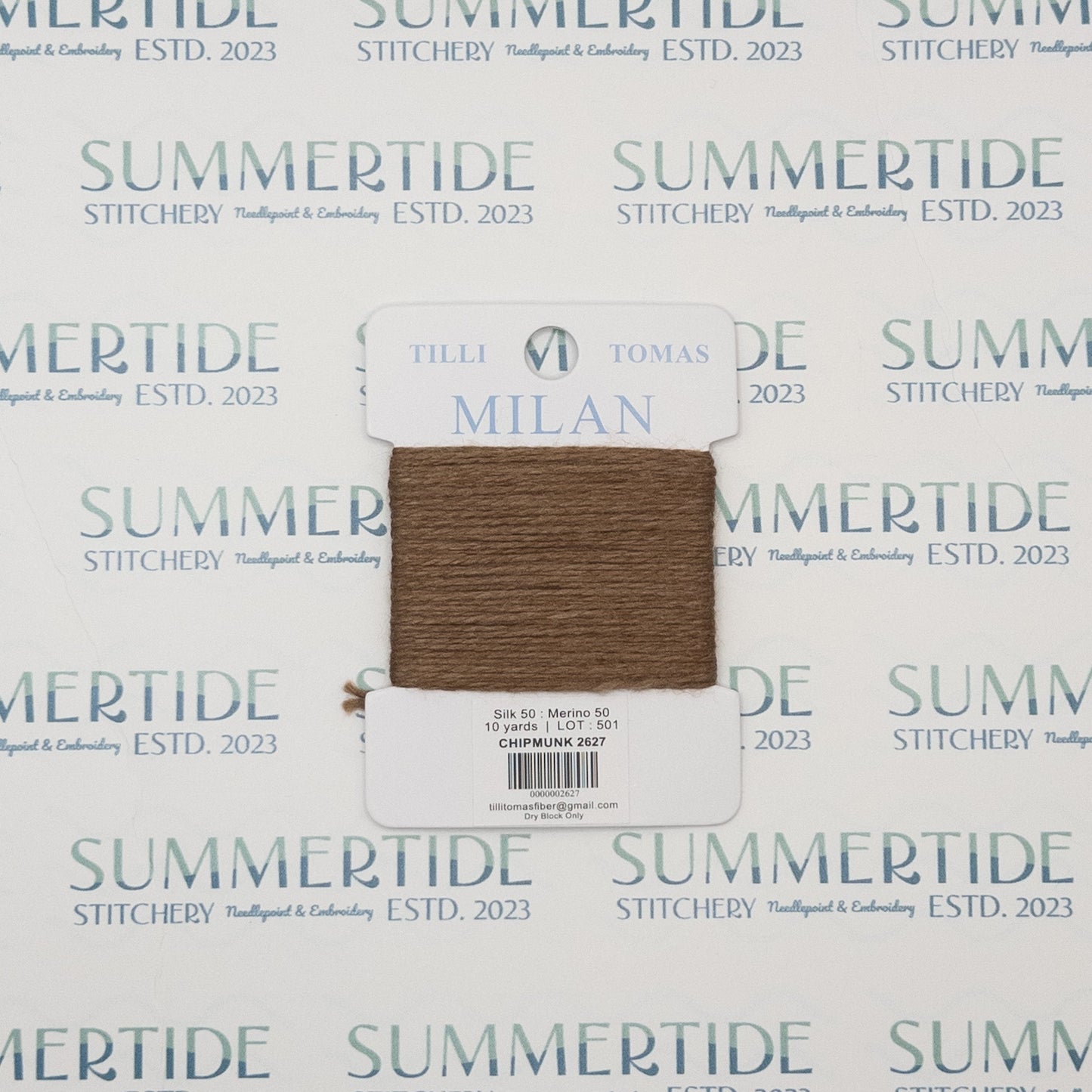 Tilli Tomas Milan Card 2627 Chipmunk - Summertide Stitchery - Planet Earth Fibers