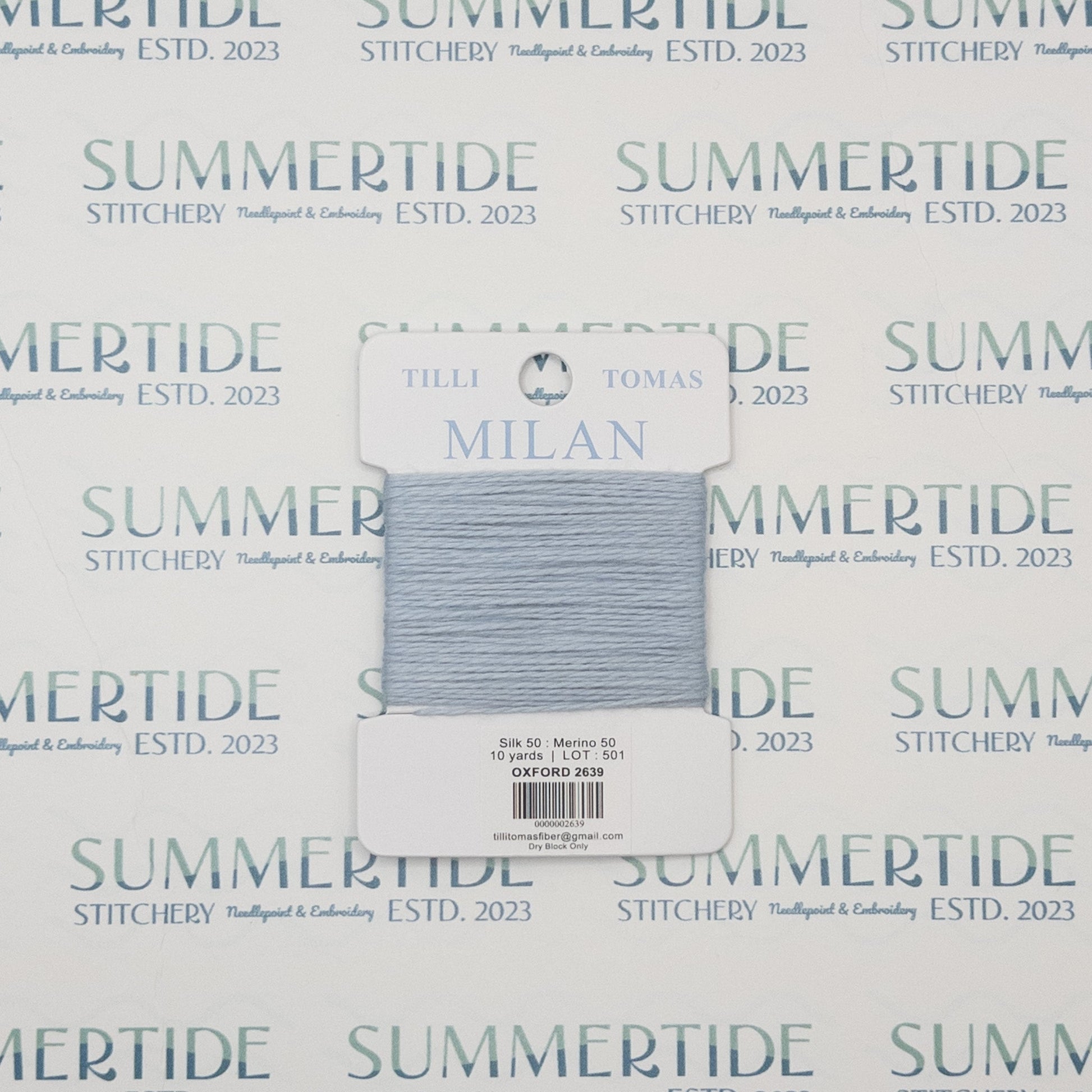 Tilli Tomas Milan Card 2639 Oxford - Summertide Stitchery - Planet Earth Fibers