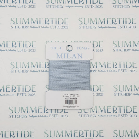 Tilli Tomas Milan Card 2639 Oxford - Summertide Stitchery - Planet Earth Fibers