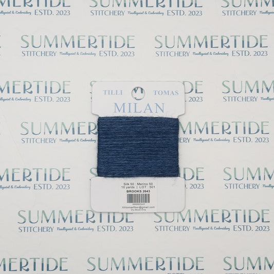 Tilli Tomas Milan Card 2643 Brooks - Summertide Stitchery - Planet Earth Fibers