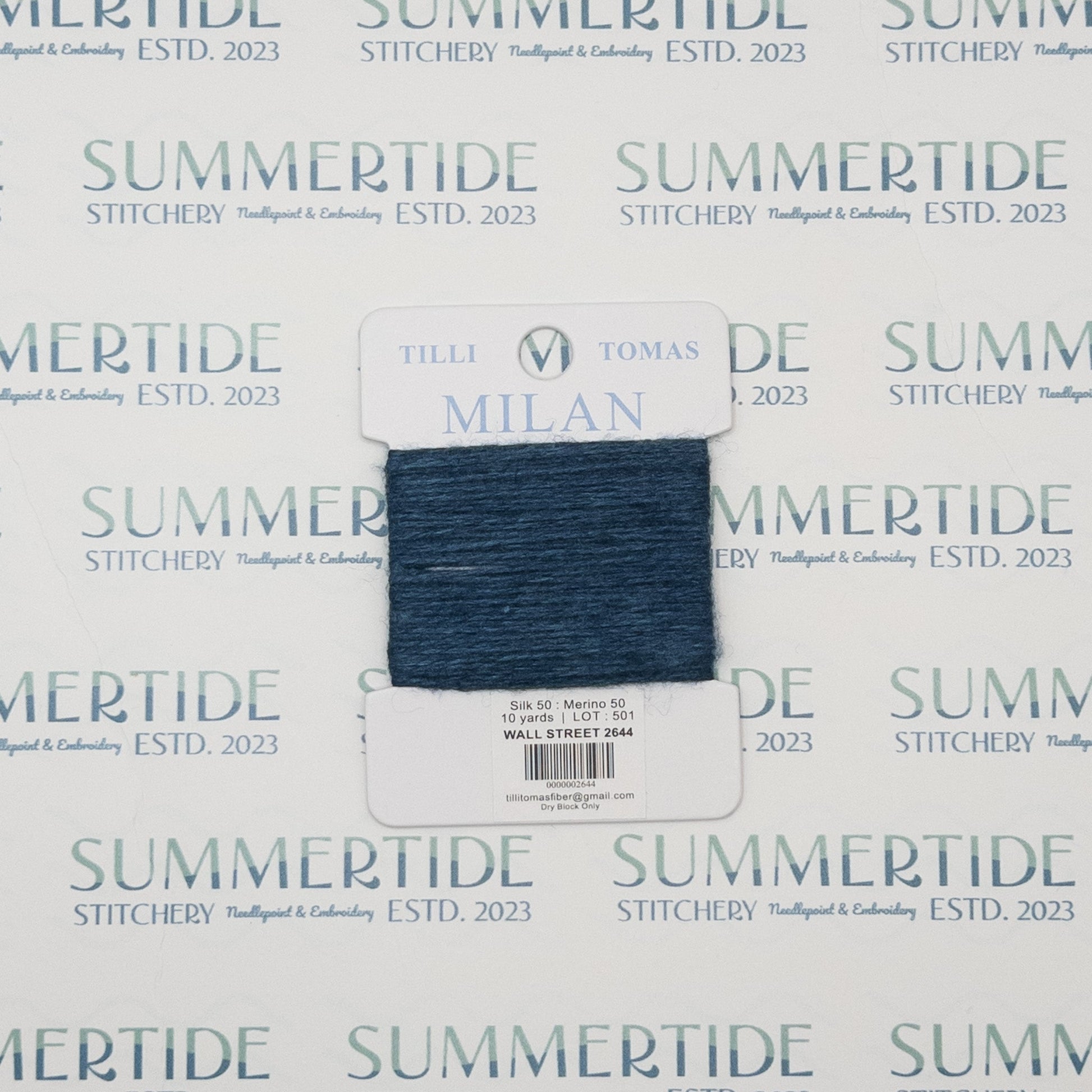 Tilli Tomas Milan Card 2644 Wall Street - Summertide Stitchery - Planet Earth Fibers