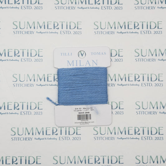Tilli Tomas Milan Card 2648 Wave - Summertide Stitchery - Planet Earth Fibers