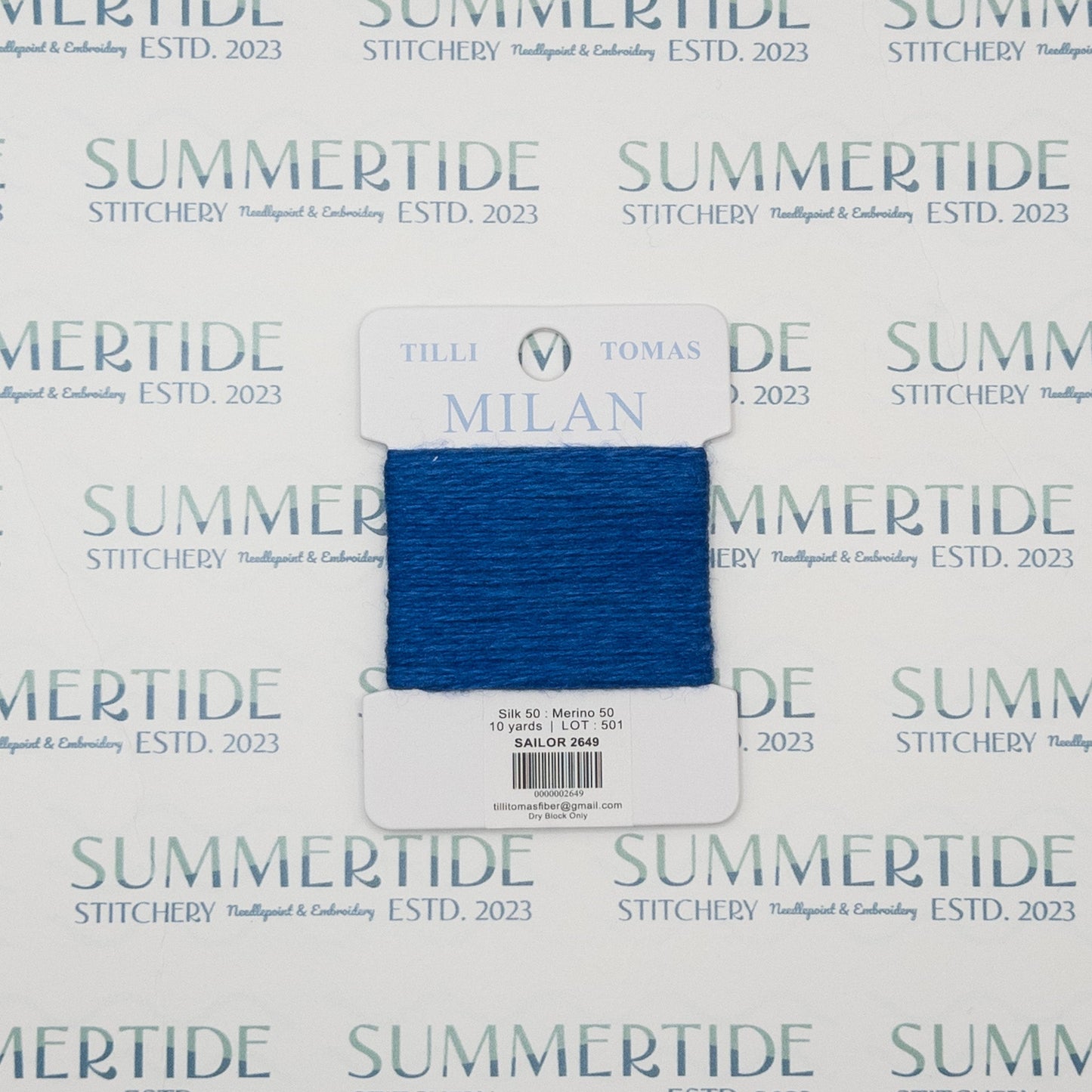 Tilli Tomas Milan Card 2649 Sailor - Summertide Stitchery - Planet Earth Fibers