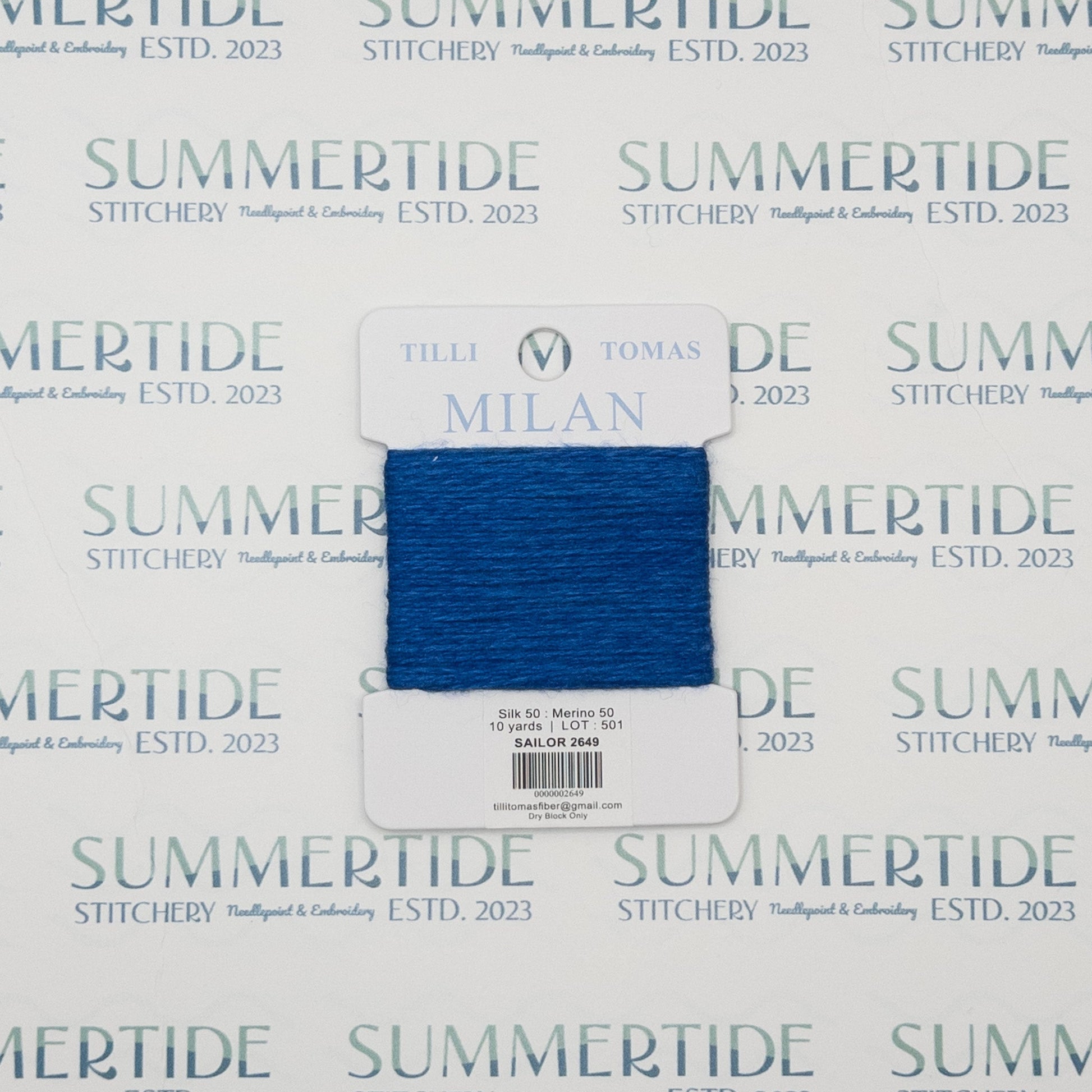 Tilli Tomas Milan Card 2649 Sailor - Summertide Stitchery - Planet Earth Fibers