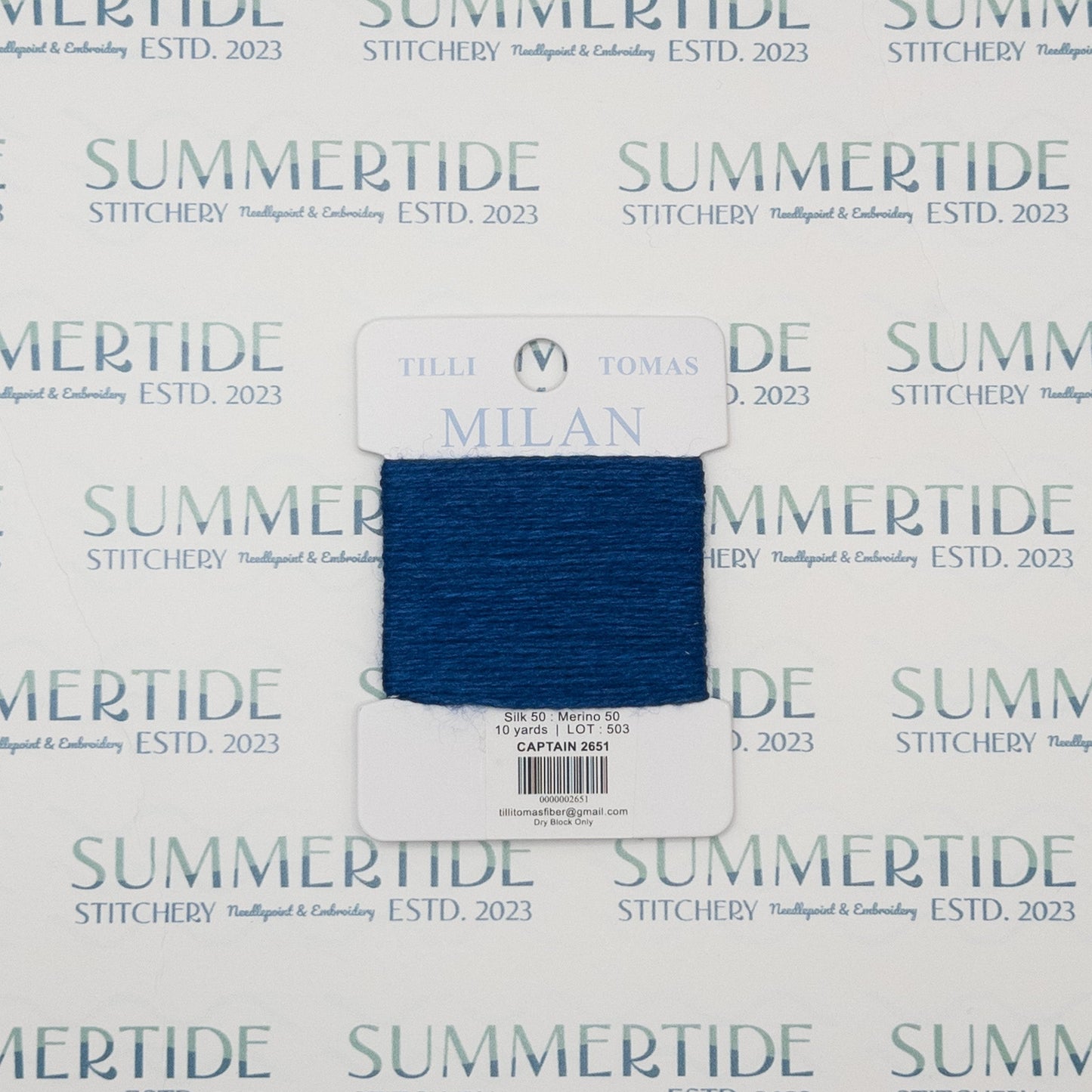Tilli Tomas Milan Card 2651 Captain - Summertide Stitchery - Planet Earth Fibers