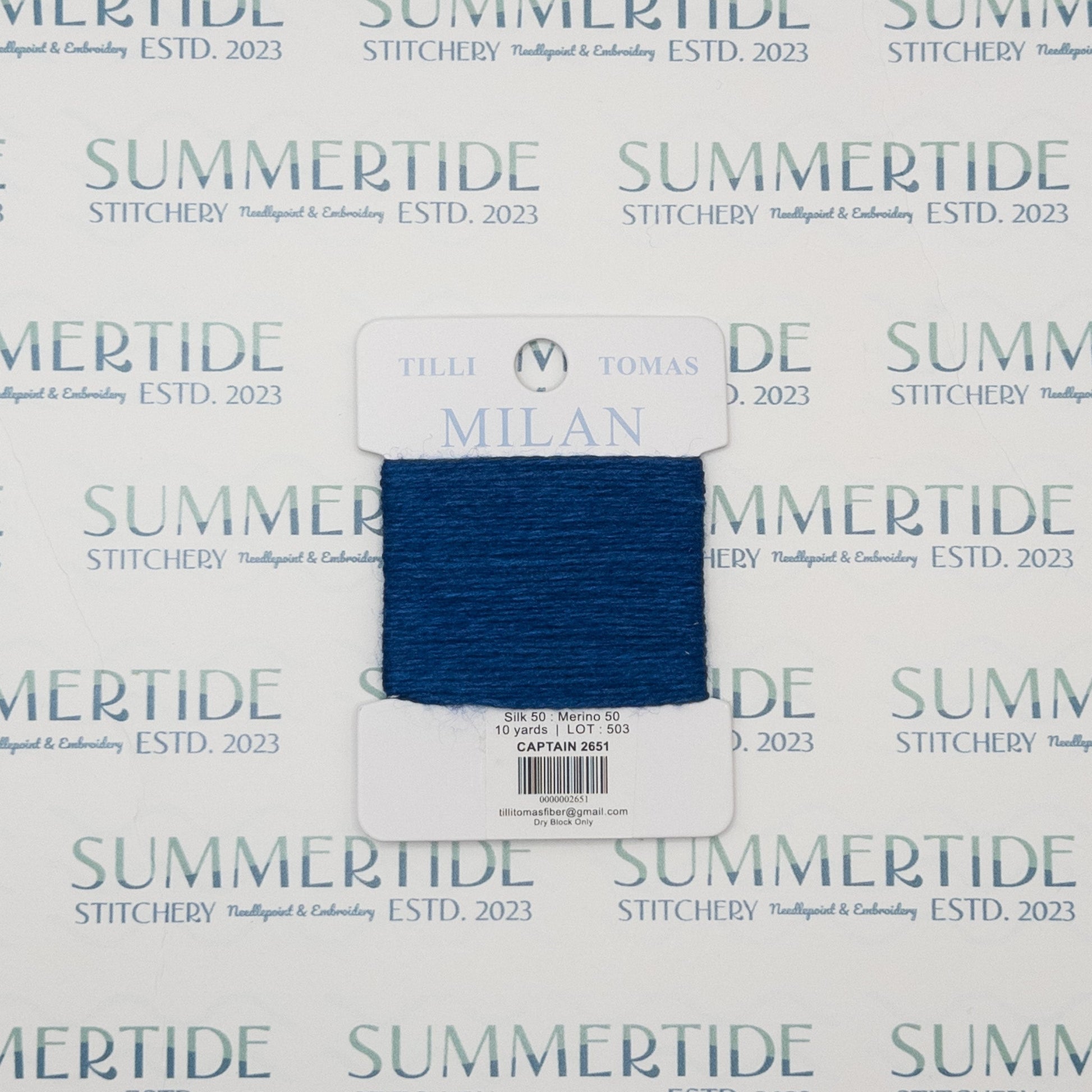 Tilli Tomas Milan Card 2651 Captain - Summertide Stitchery - Planet Earth Fibers