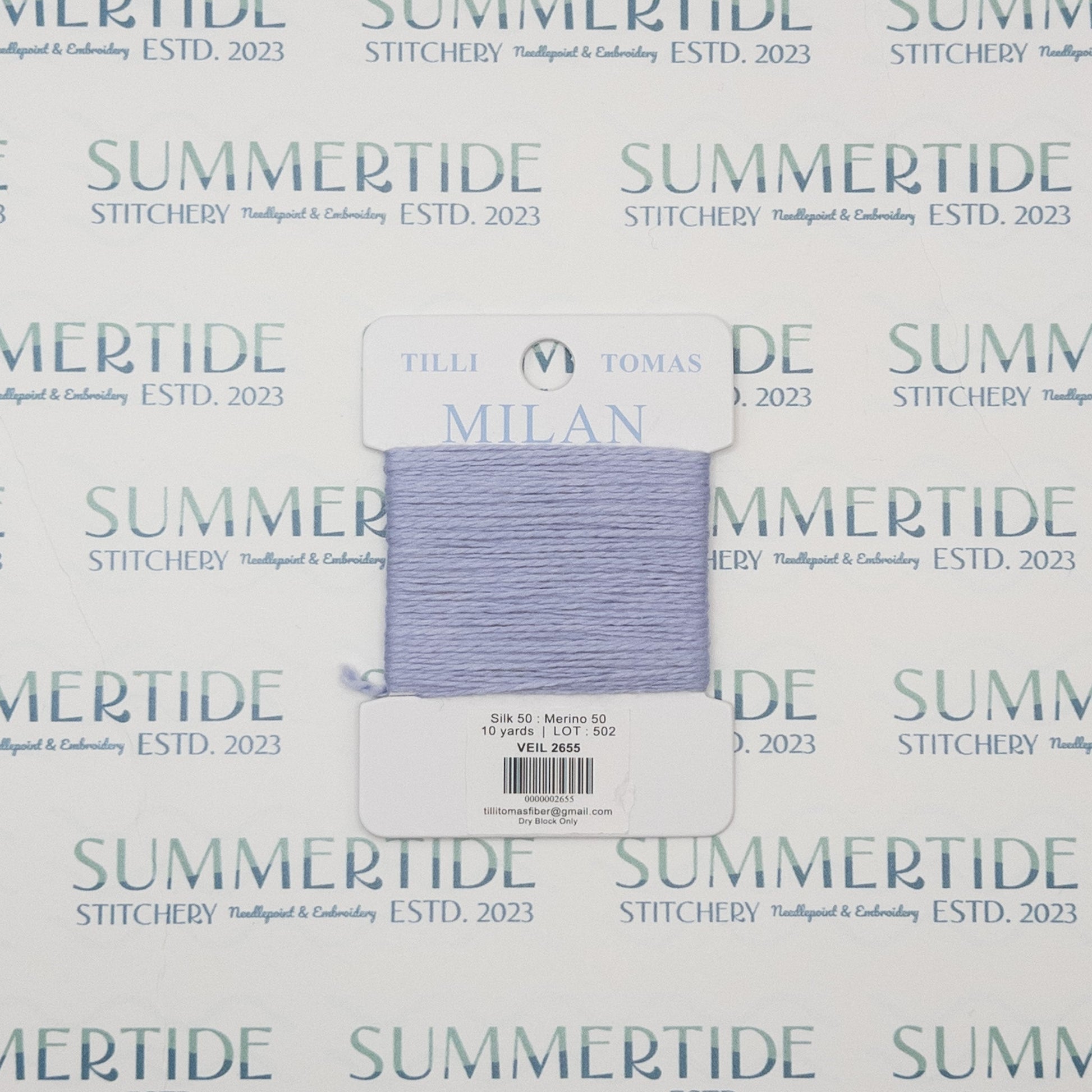 Tilli Tomas Milan Card 2655 Veil - Summertide Stitchery - Planet Earth Fibers