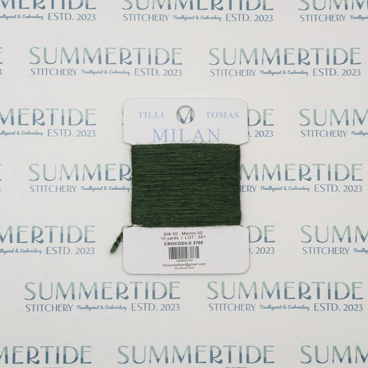 Tilli Tomas Milan Card 2705 Crocodile - Summertide Stitchery - Planet Earth Fibers