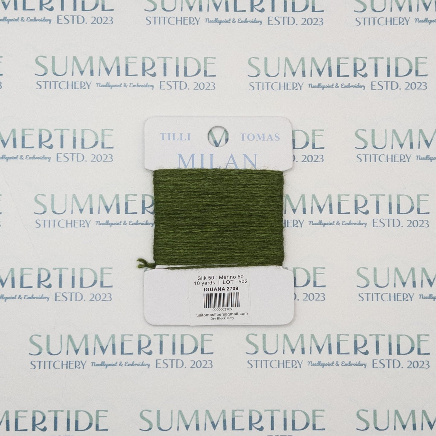 Tilli Tomas Milan Card 2709 Iguana - Summertide Stitchery - Planet Earth Fibers