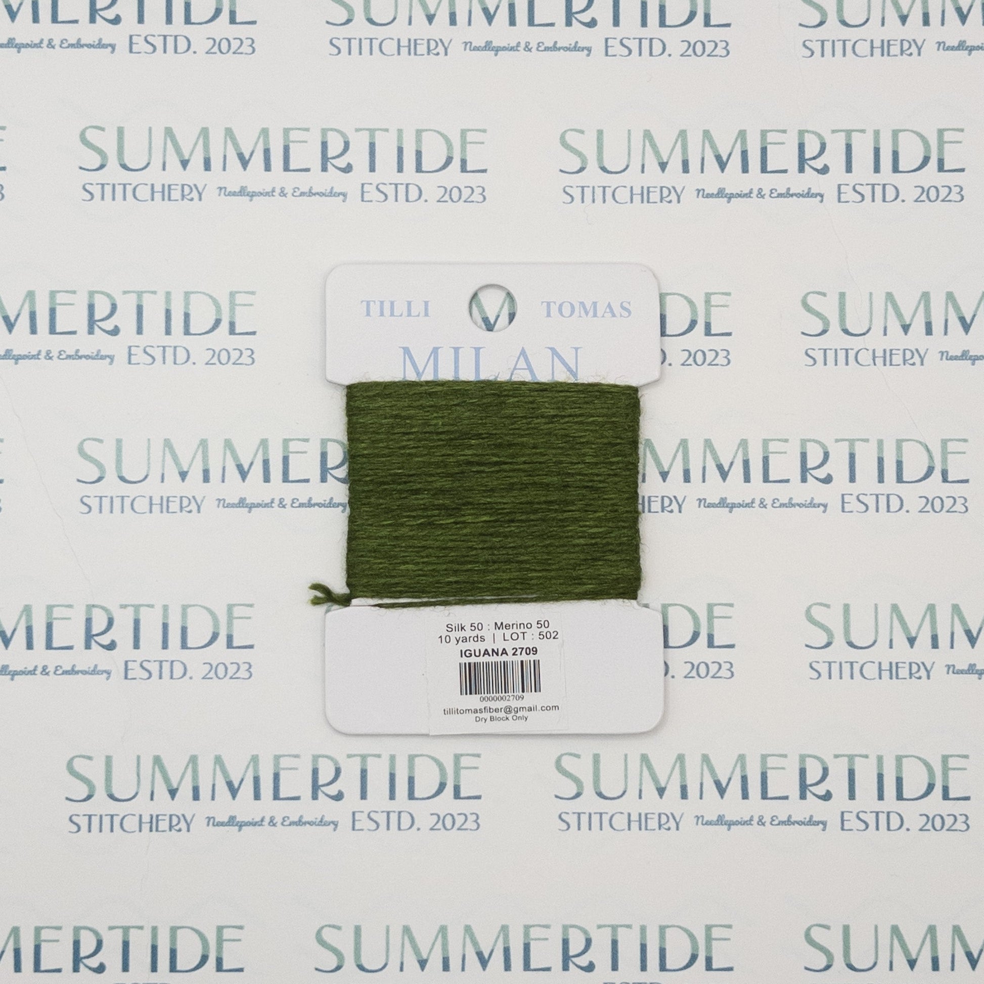Tilli Tomas Milan Card 2709 Iguana - Summertide Stitchery - Planet Earth Fibers