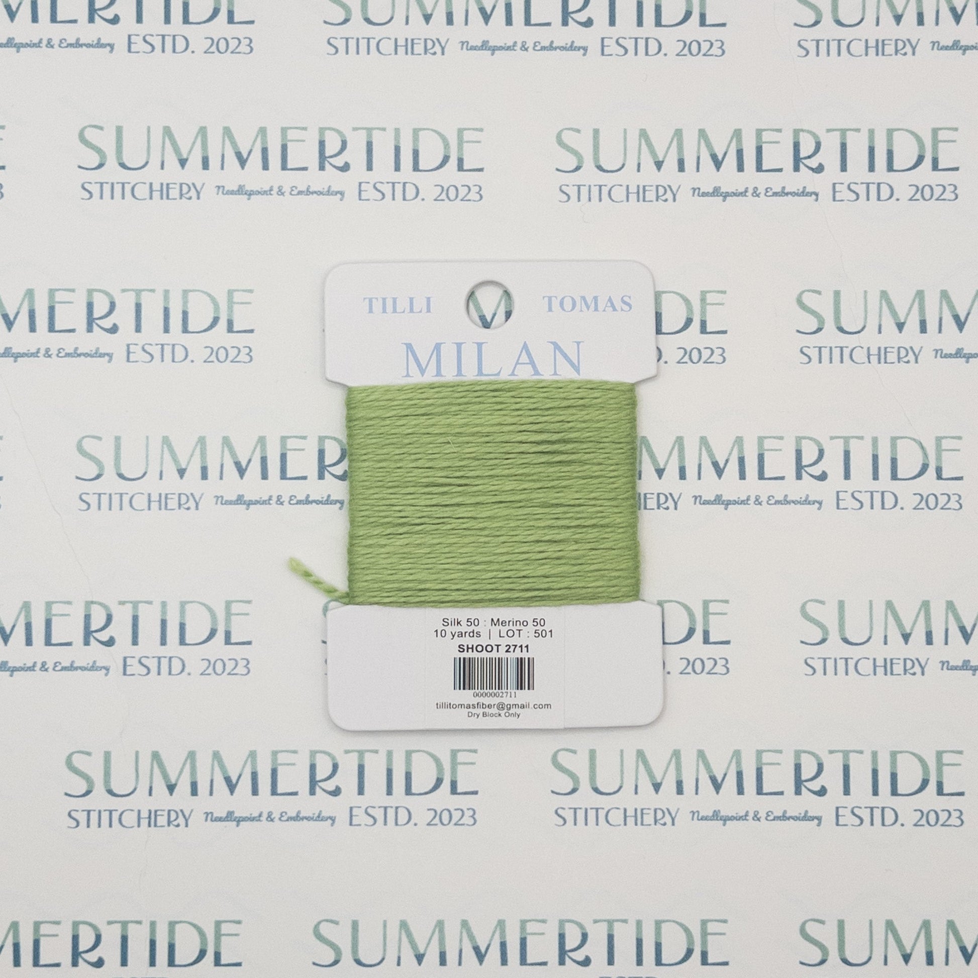 Tilli Tomas Milan Card 2711 Shoot - Summertide Stitchery - Planet Earth Fibers