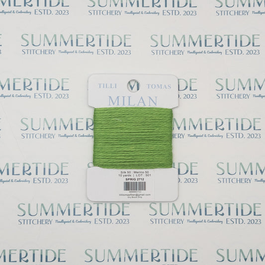 Tilli Tomas Milan Card 2712 Sprig - Summertide Stitchery - Planet Earth Fibers