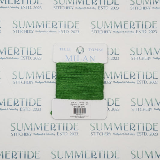 Tilli Tomas Milan Card 2713 Cress - Summertide Stitchery - Planet Earth Fibers