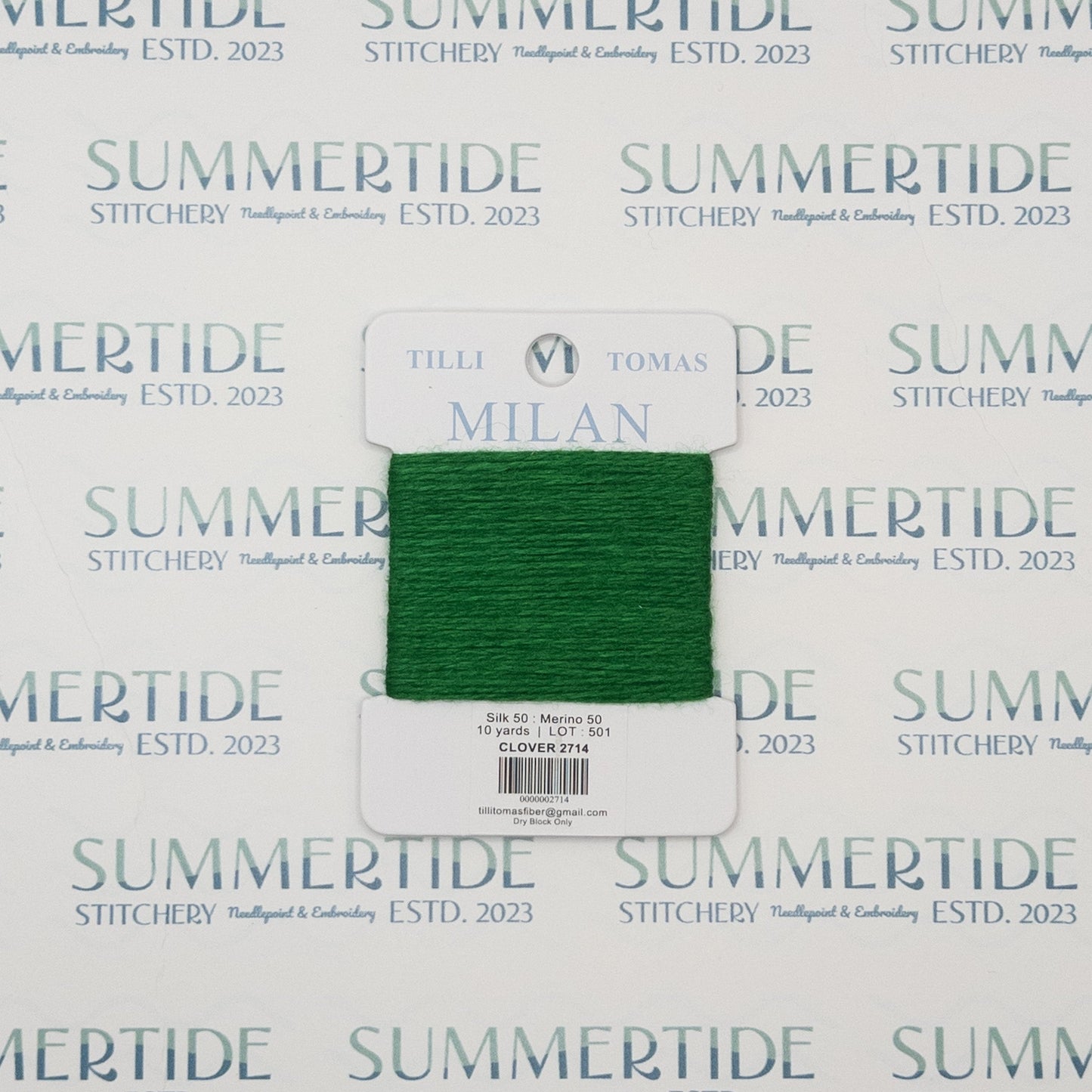 Tilli Tomas Milan Card 2714 Clover - Summertide Stitchery - Planet Earth Fibers