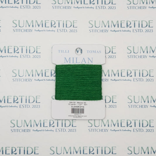 Tilli Tomas Milan Card 2714 Clover - Summertide Stitchery - Planet Earth Fibers