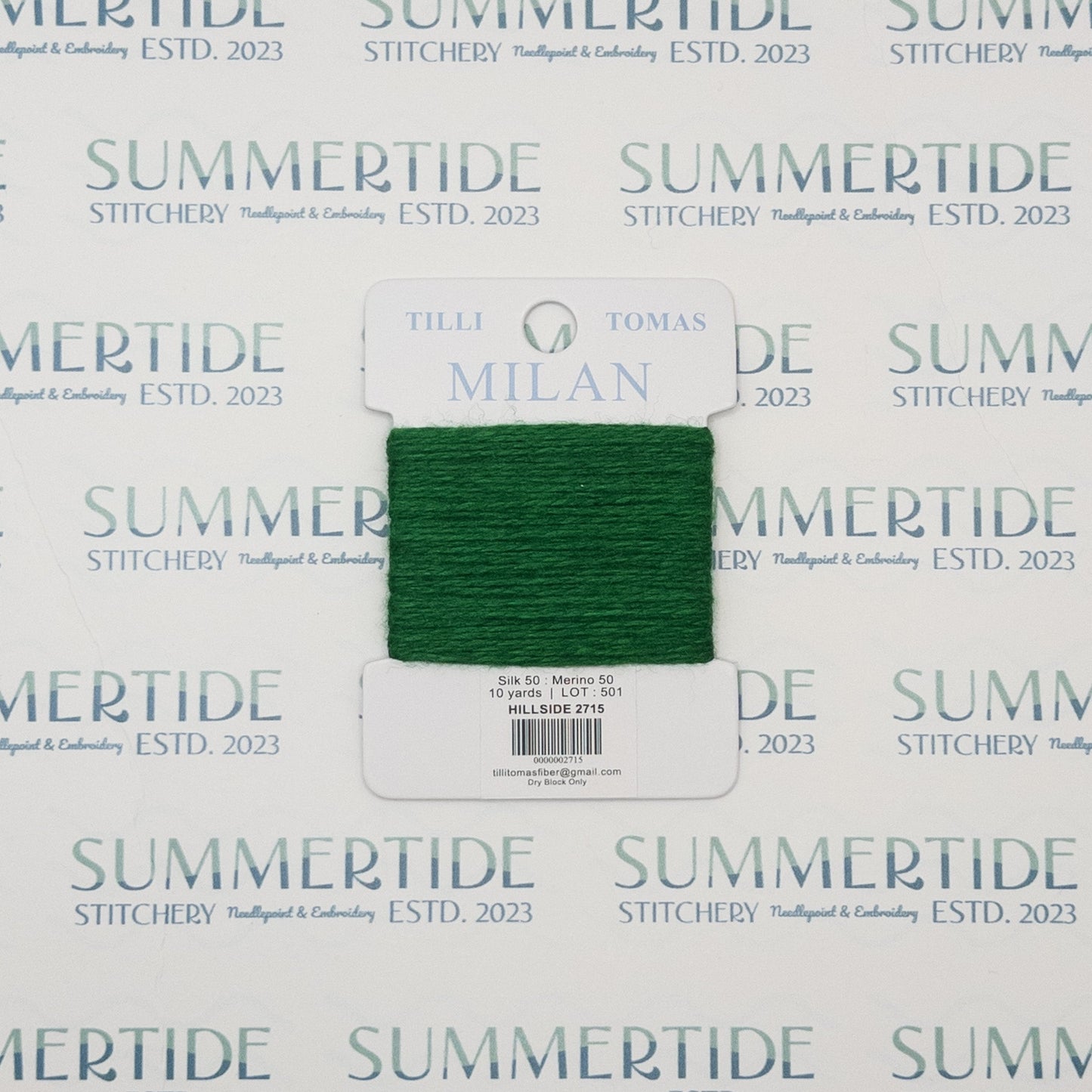 Tilli Tomas Milan Card 2715 Hillside - Summertide Stitchery - Planet Earth Fibers