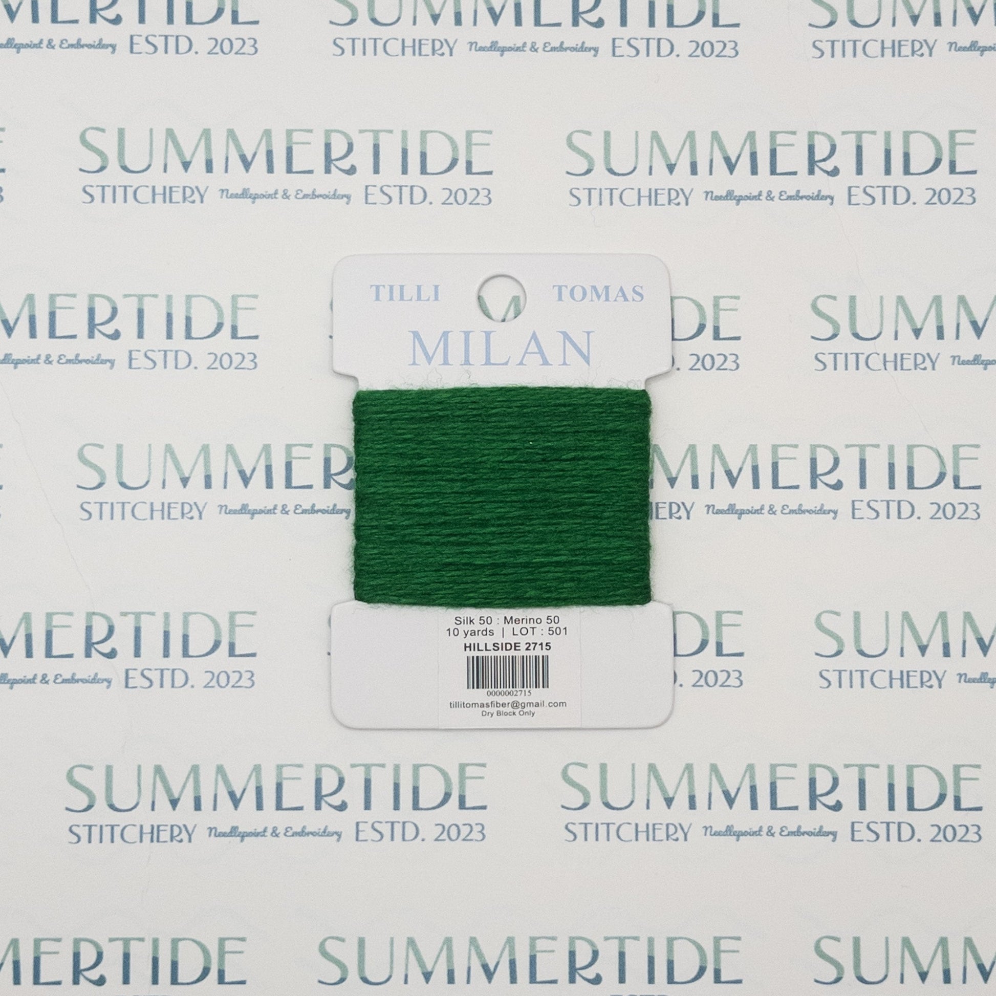 Tilli Tomas Milan Card 2715 Hillside - Summertide Stitchery - Planet Earth Fibers