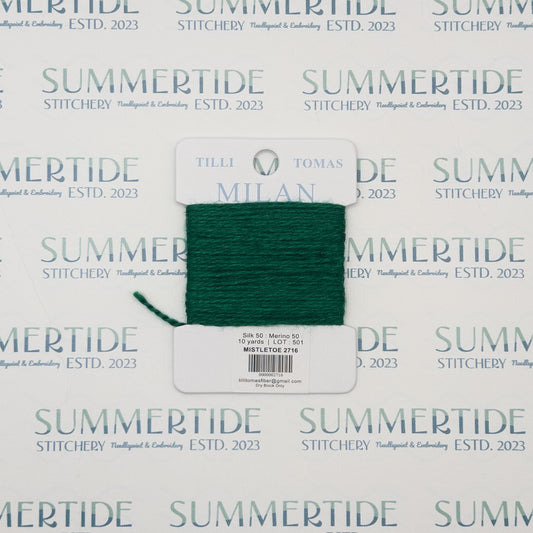 Tilli Tomas Milan Card 2716 Mistletoe - Summertide Stitchery - Planet Earth Fibers